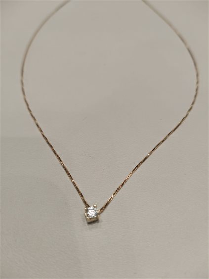 Halskette Duezeta Dame in Gelbgold Zircone GIOGPL2ZM6 - GIOGPL2ZM6